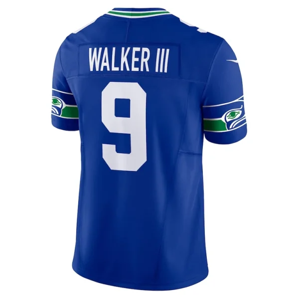 Kenneth walker iii seattle seahawks nike vapor f.u.s.e. limited jersey Royal L