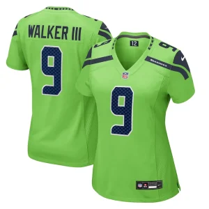 Kenneth walker iii seattle seahawks nike womens game jersey Neon green