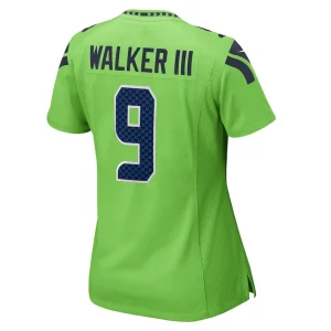 Kenneth walker iii seattle seahawks nike womens game jersey Neon green L