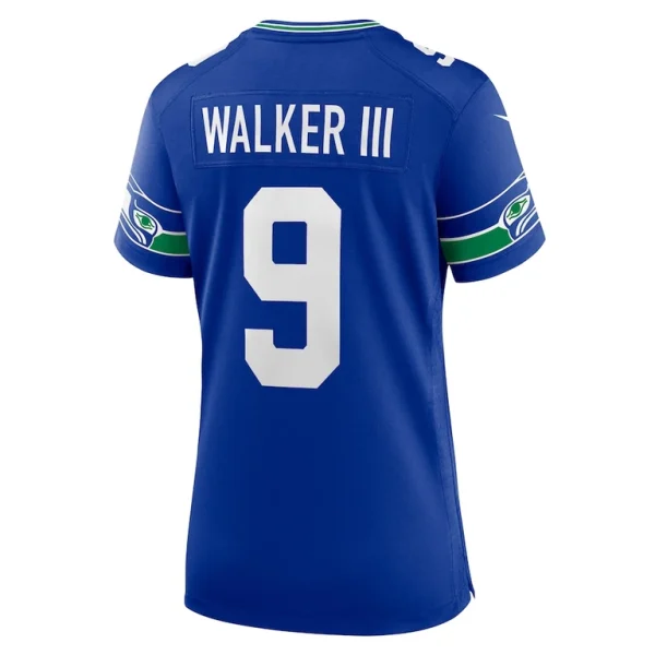 Kenneth walker iii seattle seahawks nike womens player jersey Royal L