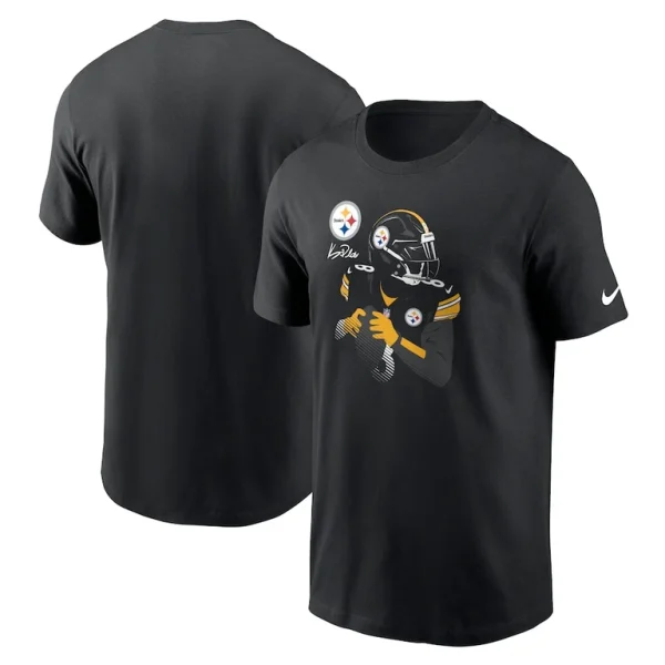 Kenny pickett pittsburgh steelers nike player graphic t shirt Black