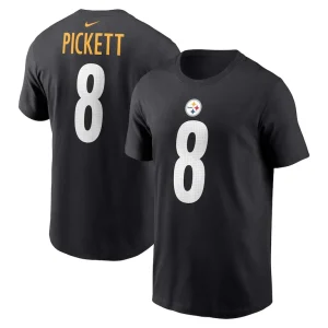 Kenny pickett pittsburgh steelers nike player name number t shirt Black