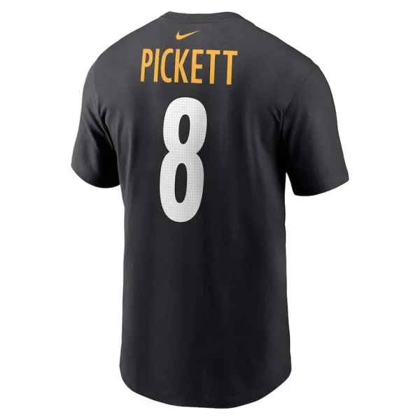 Kenny pickett pittsburgh steelers nike player name number t shirt Black L