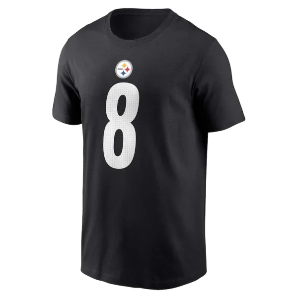 Kenny pickett pittsburgh steelers nike player name number t shirt Black M