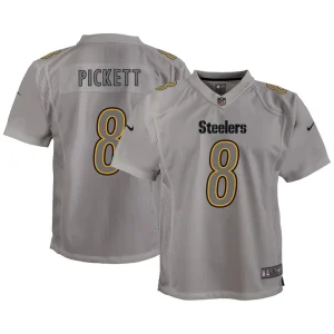 Kenny pickett pittsburgh steelers nike youth atmosphere game jersey Gray