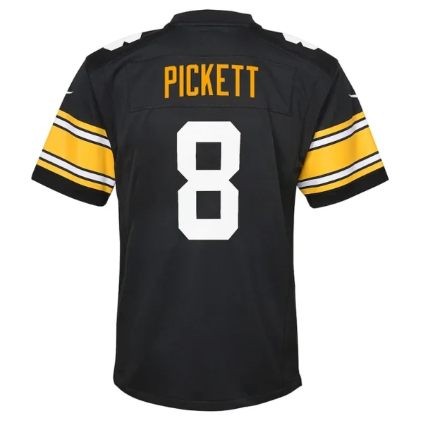 Kenny pickett pittsburgh steelers nike youth game jersey Black Yth L