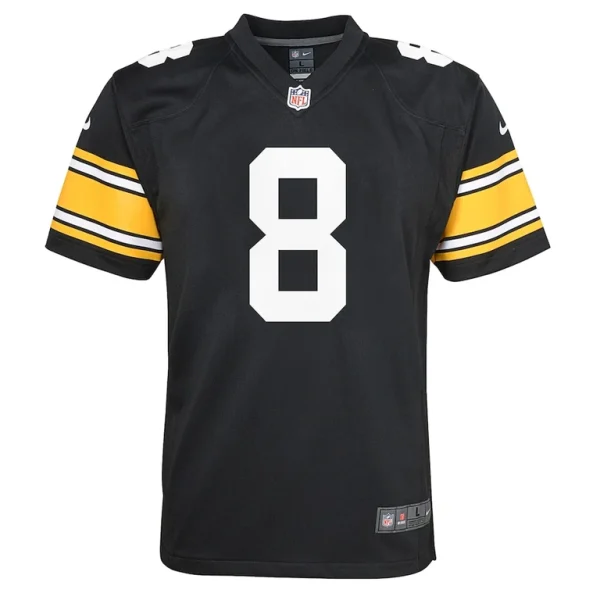 Kenny pickett pittsburgh steelers nike youth game jersey Black Yth M
