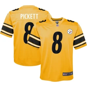 Kenny pickett pittsburgh steelers nike youth inverted game jersey Gold