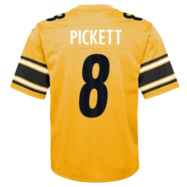 Kenny pickett pittsburgh steelers nike youth inverted game jersey Gold Yth L