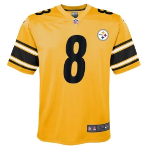 Kenny pickett pittsburgh steelers nike youth inverted game jersey Gold Yth M