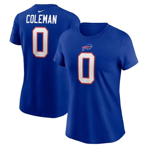 Keon coleman buffalo bills nike womens player name number t shirt Royal