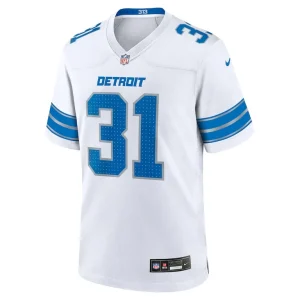 Kerby joseph detroit lions nike game jersey White M