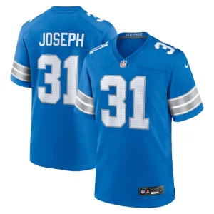 Kerby joseph detroit lions nike team game jersey Blue