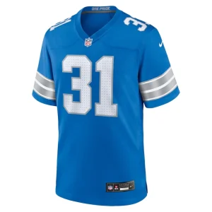 Kerby joseph detroit lions nike team game jersey Blue M