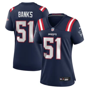 Keshawn banks new england patriots nike womens game jersey Navy