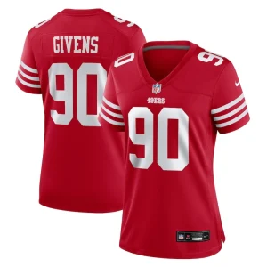 Kevin givens san francisco 49ers nike womens game jersey Scarlet