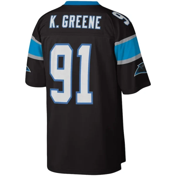Kevin greene carolina panthers mitchell ness big tall 1996 retired player replica jersey Black 4XB