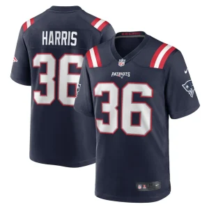 Kevin harris new england patriots nike game player jersey Navy