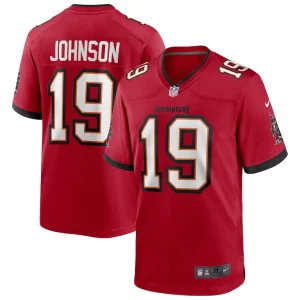 Keyshawn johnson tampa bay buccaneers nike game retired player jersey Red