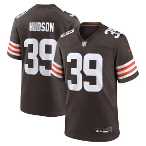 Khaleke hudson cleveland browns nike team game jersey Brown