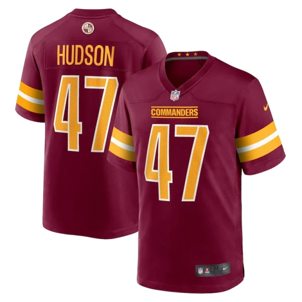 Khaleke hudson washington commanders nike game jersey Burgundy