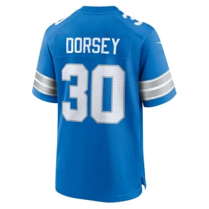 Khalil dorsey detroit lions nike team game jersey Blue L