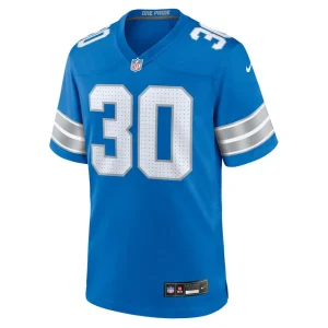 Khalil dorsey detroit lions nike team game jersey Blue M