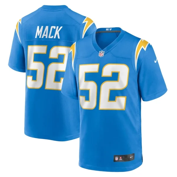 Khalil mack los angeles chargers nike game jersey Powder blue