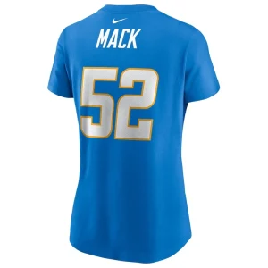 Khalil mack los angeles chargers nike womens player name number t shirt Powder blue L