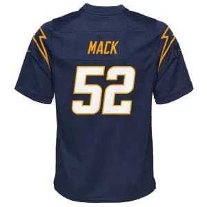Khalil mack los angeles chargers nike youth game jersey Navy Yth L