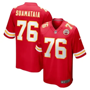 Kingsley suamataia kansas city chiefs nike game jersey Red