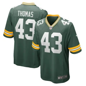 Kiondre thomas green bay packers nike game player jersey Green