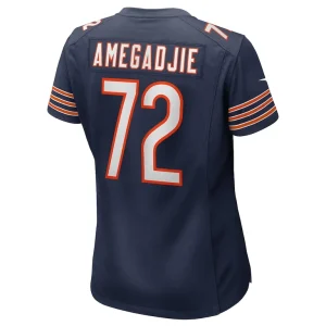 Kiran amegadjie chicago bears nike womens game jersey Navy L