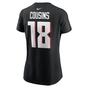 Kirk cousins atlanta falcons nike womens player name number t shirt Black L
