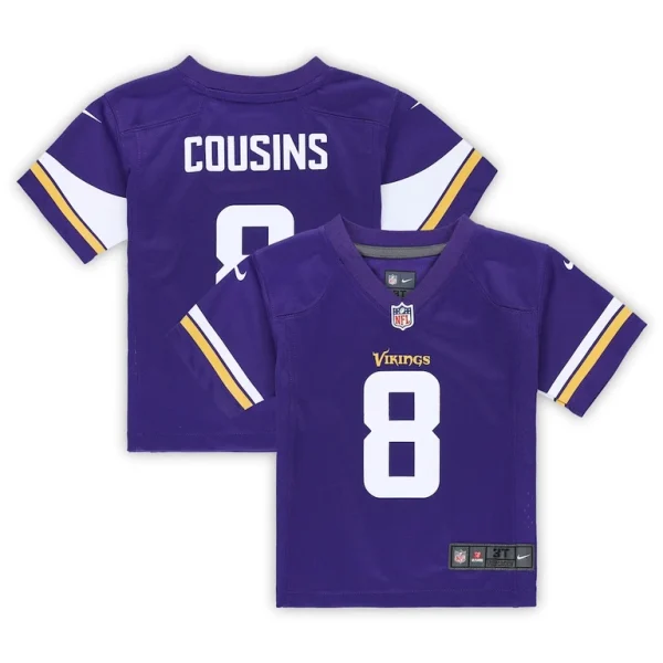 Kirk cousins minnesota vikings nike toddler game jersey Purple