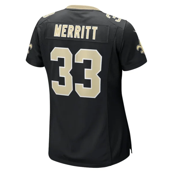 Kirk merritt new orleans saints nike womens team game jersey Black L