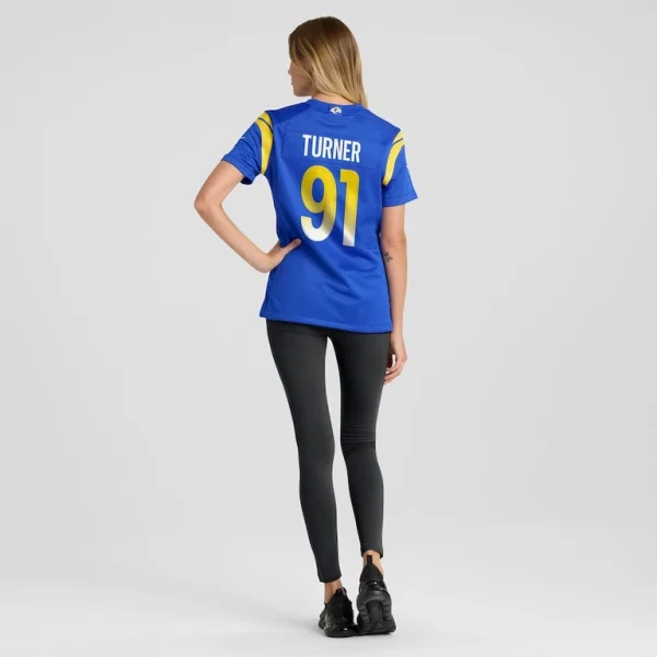 Kobie turner los angeles rams nike womens home game jersey Royal 2XL