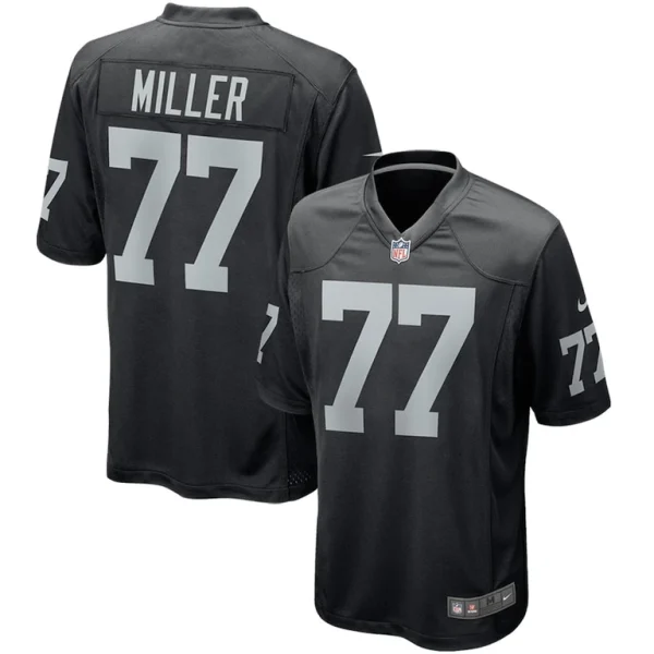 Kolton miller las vegas raiders nike game player jersey Black