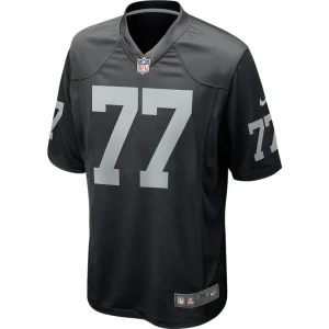 Kolton miller las vegas raiders nike game player jersey Black M