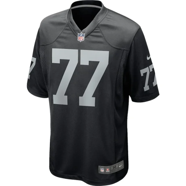 Kolton miller las vegas raiders nike game player jersey Black M
