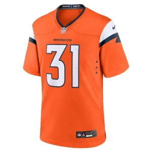 Kris abrams draine denver broncos nike team game jersey Orange M