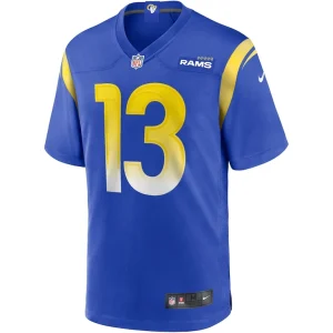 Kurt warner los angeles rams nike game retired player jersey Royal M