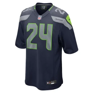 Kvon wallace seattle seahawks nike game jersey College navy M