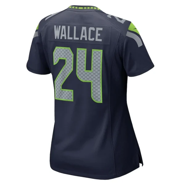 Kvon wallace seattle seahawks nike womens game jersey College navy L