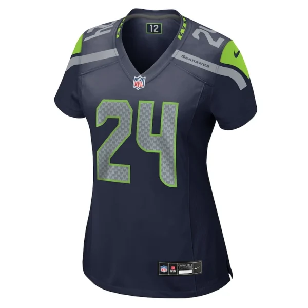 Kvon wallace seattle seahawks nike womens game jersey College navy M