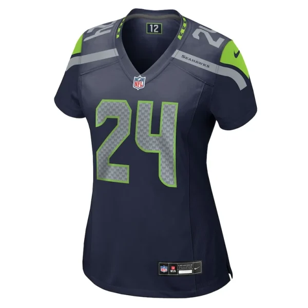 Kvon wallace seattle seahawks nike womens team game jersey College navy M