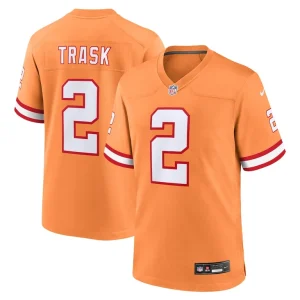 Kyle trask tampa bay buccaneers nike throwback game jersey Orange