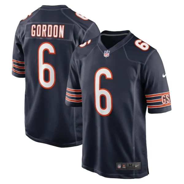 Kyler gordon chicago bears nike game player jersey Navy