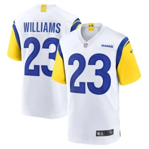 Kyren williams los angeles rams nike game jersey White