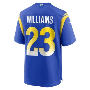 Kyren williams los angeles rams nike game player jersey Royal L
